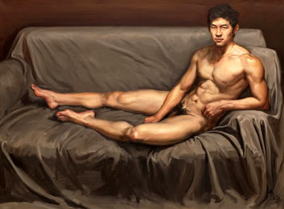 Male in the nude in Lanzhou