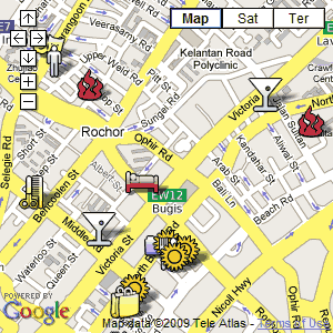 click for our interactive map of the  Bugis area
